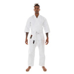 Karate Uniform - 10oz Canvas Gi (White) Front View 2