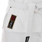 Karate Uniform - 10oz Canvas Gi (White) Close up of Lappel