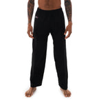 Karate Uniform - 8oz Student Gi Salt & Pepper (Black & White) Pants Front View