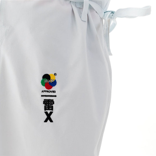 WKF Karate Uniform - 14oz Premium Kata Gi - Kaminari X Pants Embroidery