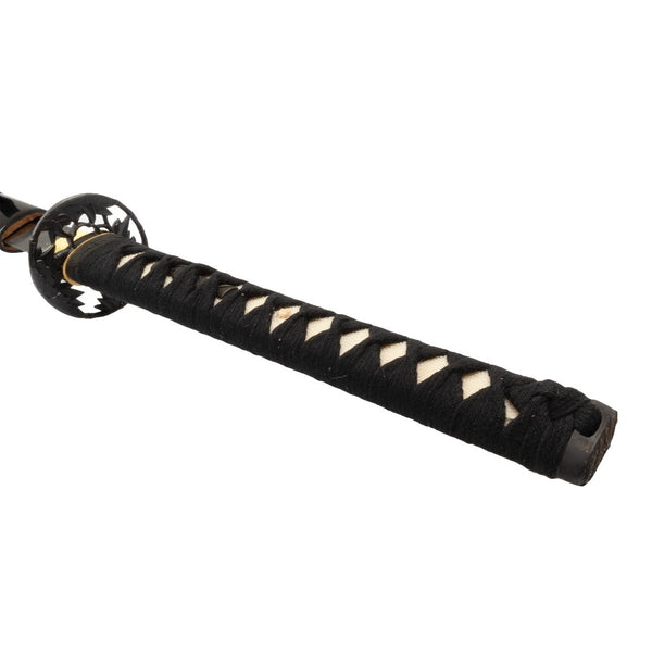 Katana - High Carbon Black Close up of Handle 2