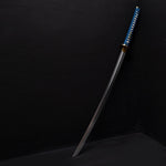Katana - High Carbon Black / Blue on black background