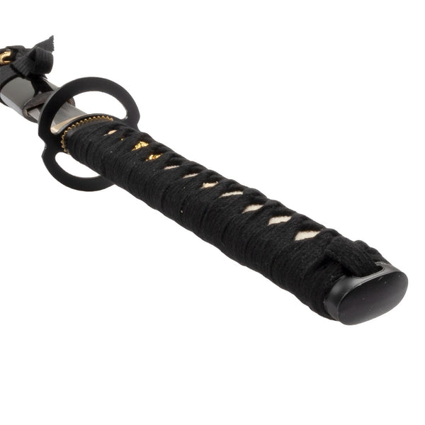 Katana - Medium Carbon Black Handle Close up