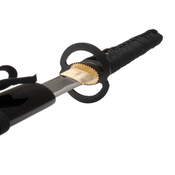 Katana - Medium Carbon Black Handle close up angle