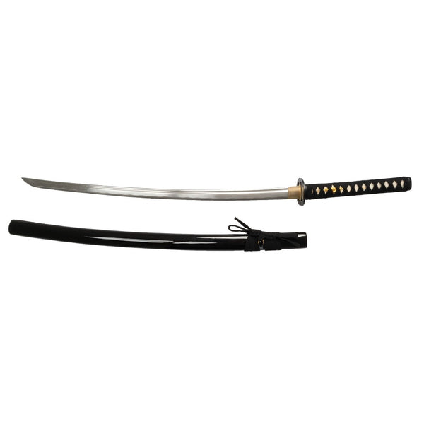 Katana - Medium Carbon Black Lying down next to Saya