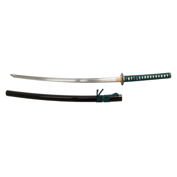 Katana - Medium Carbon Emerald Unsheathed Sword