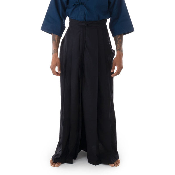 Kendo Pants - Deluxe Japanese Hakama Front View 2