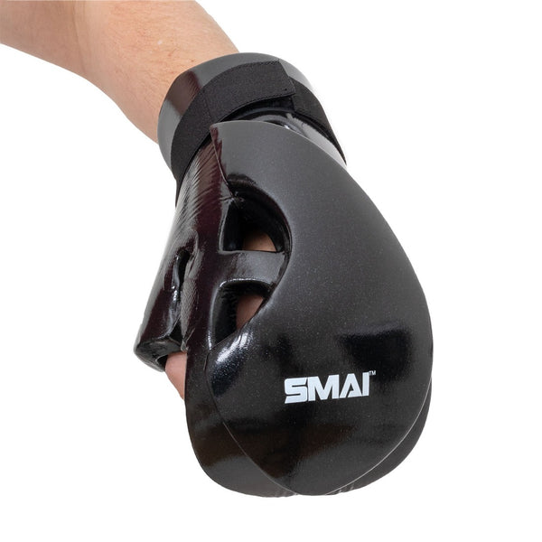 Martial Arts Gloves - Dipped Full Wrist Hand Throwing a punch