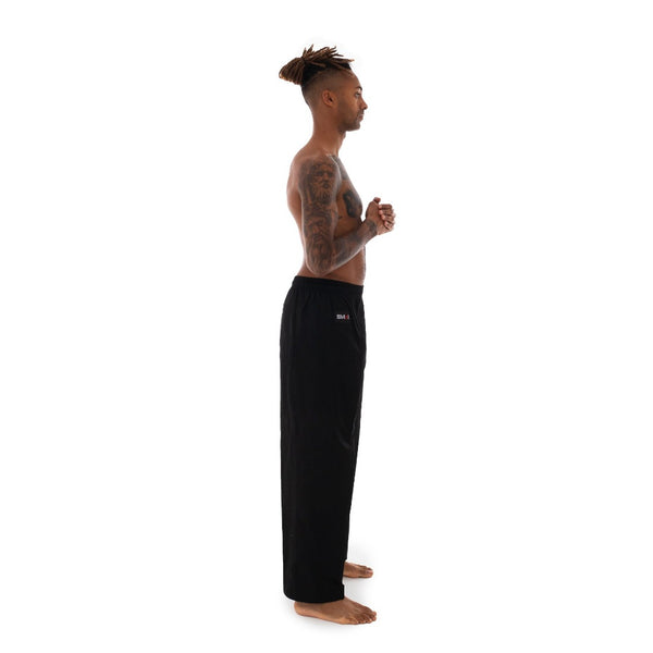 Martial Arts Pants - 8oz Black Side View