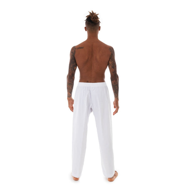 Martial Arts Pants - 8oz White Back View
