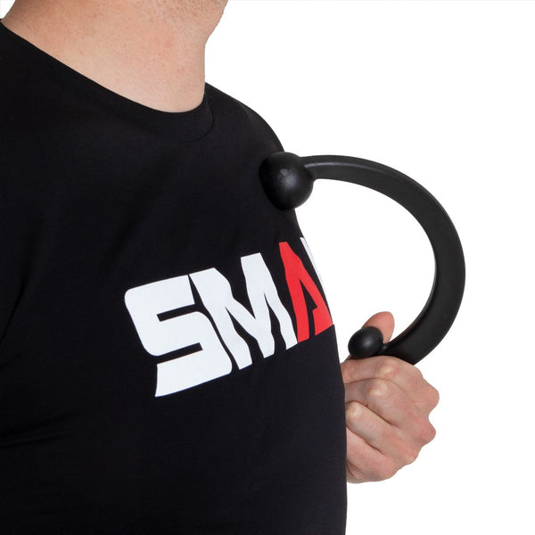 Massage Cane in use on chest