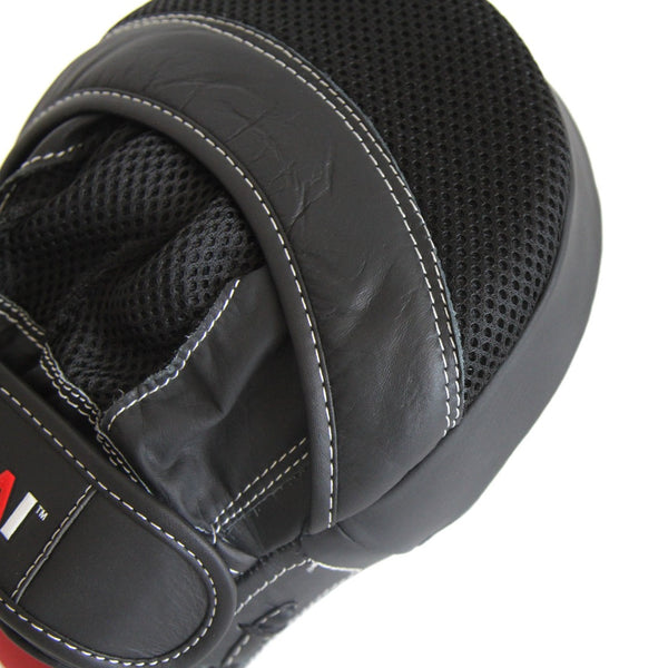 Elite85 Boxing Mitts Close up of back mesh