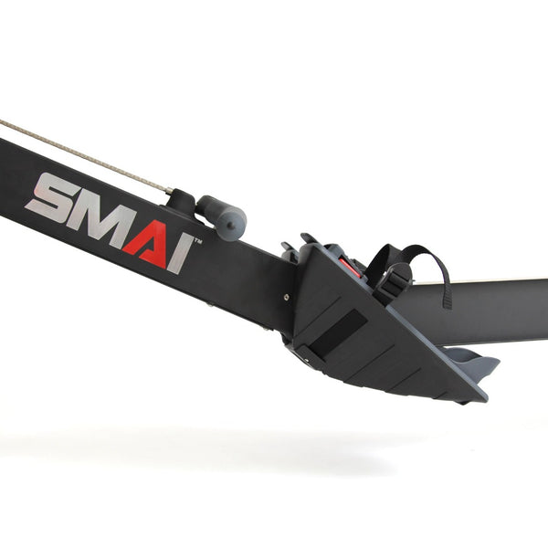 SMAI Rowing Exercise Machine Air Rower Side Close up of Foot placement 