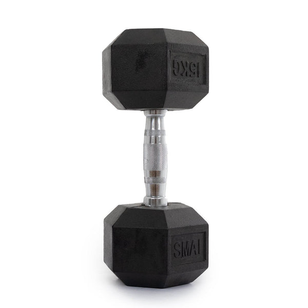 rubber hex dumbbell