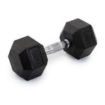 rubber hex dumbbells