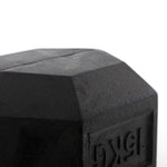 Rubber Hex Dumbbells Classic 15kg Close up of Material