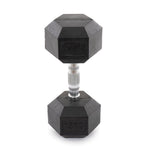Rubber Hex Dumbbells Classic - Set 22.5kg-30kg Pairs Top View