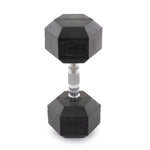 Rubber Hex Dumbbells Classic 15kg Top View
