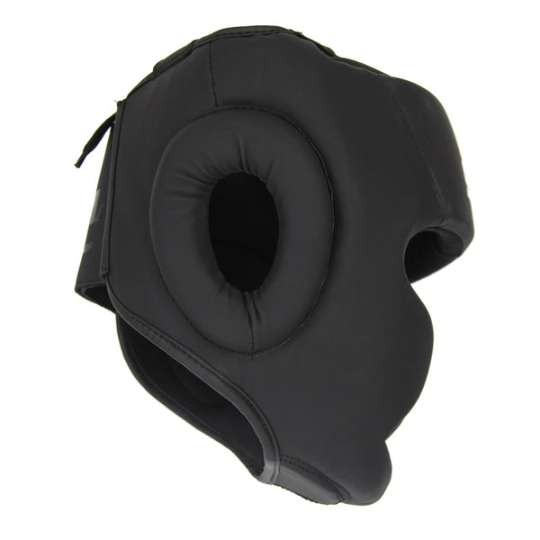 Triple Black Boxing Head Guard Side View 2