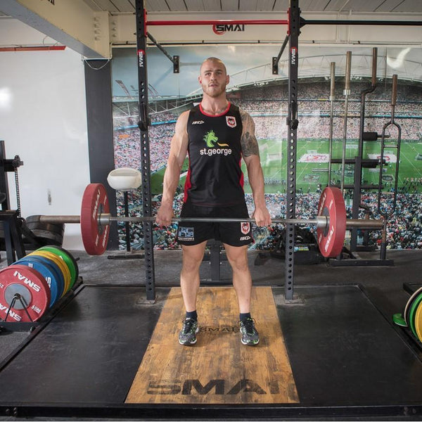 St George Illawarra Dragons Athlete using SMAI Barbell (Bearing) - 20kg
