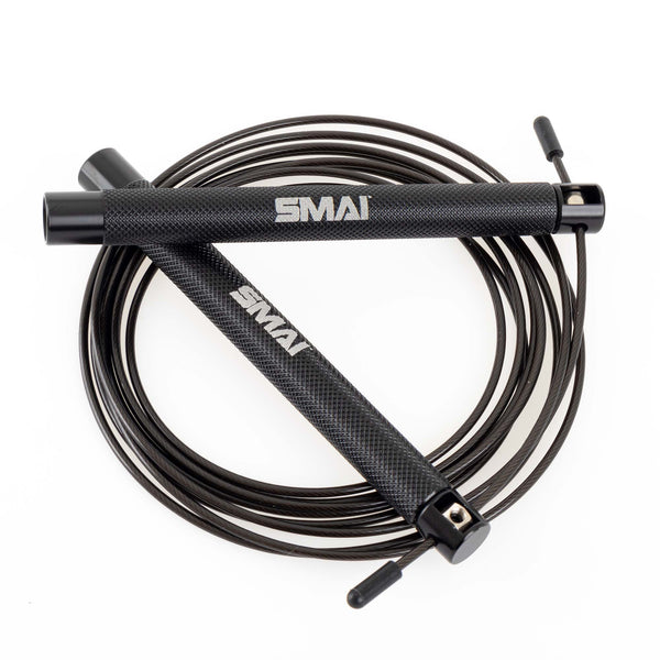 Home Functional Fitness - Advanced Pack 1 x Pair of Rubber Hex Dumbbells - 20kg 1 x Cast Iron Kettlebell - 16kg 1 x Slam Ball v2 - 20kg 1 x Wall Ball - 12kg 1 x Rubber Resistance Band - 75lbs 1 x Speed Rope - Cross Training Black Aluminium 7