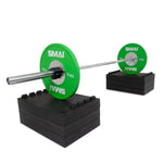 plates and barbells - Stackable Rubber Deadlift Pads - Pair