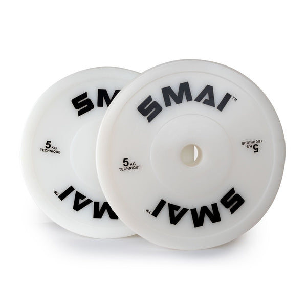 Pro Technique Bumper Plate 5kg (Pair) Front View