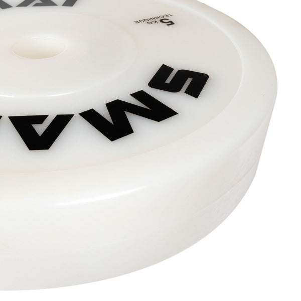 Pro Technique Bumper Plate 5kg (Pair) Close up of SMAI