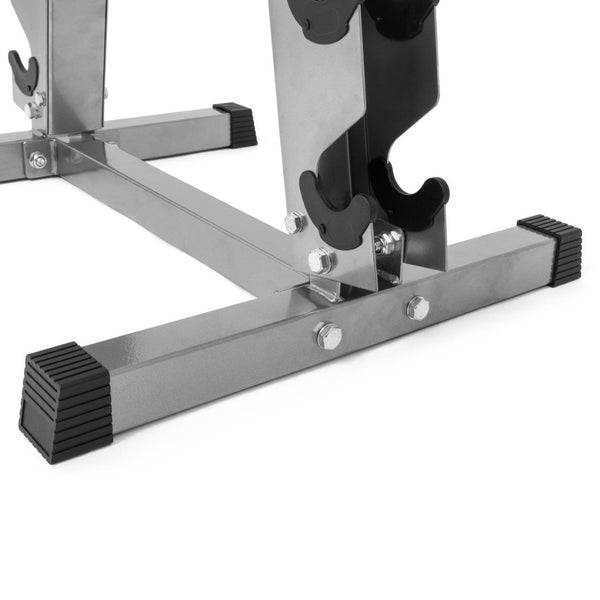 High gauge steel Dumbbell Rack - Stationary (empty) Close up of Feet