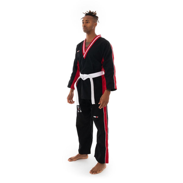 TKD Uniform - 8oz Demo Team Dobok Red Side VIew