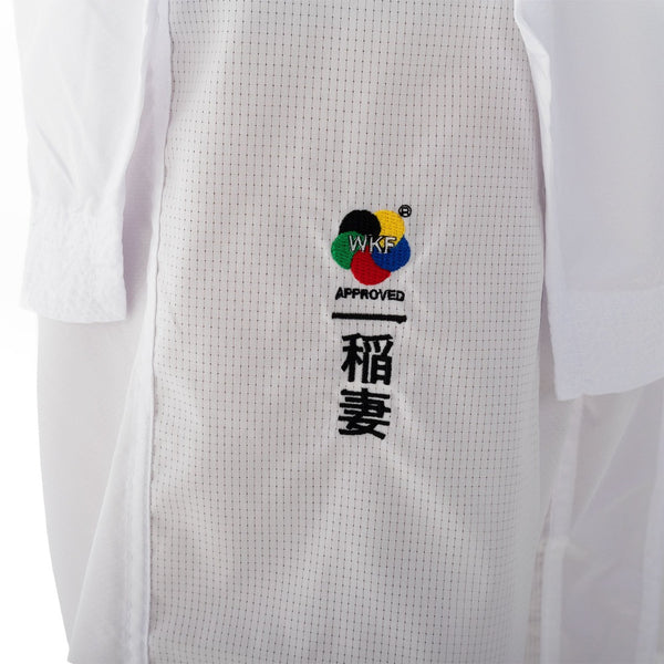 WKF Karate Uniform - 6oz Premium Kumite Gi - Inazuma Embroidery on pants