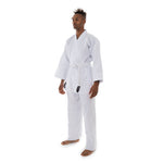 Classic Karate Uniform - 8oz Student Gi White Front view