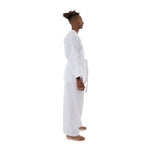 Classic Karate Uniform - 8oz Student Gi White side view