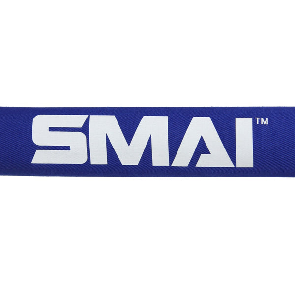 Combat Escrima - Safety Foam close up of logo blue