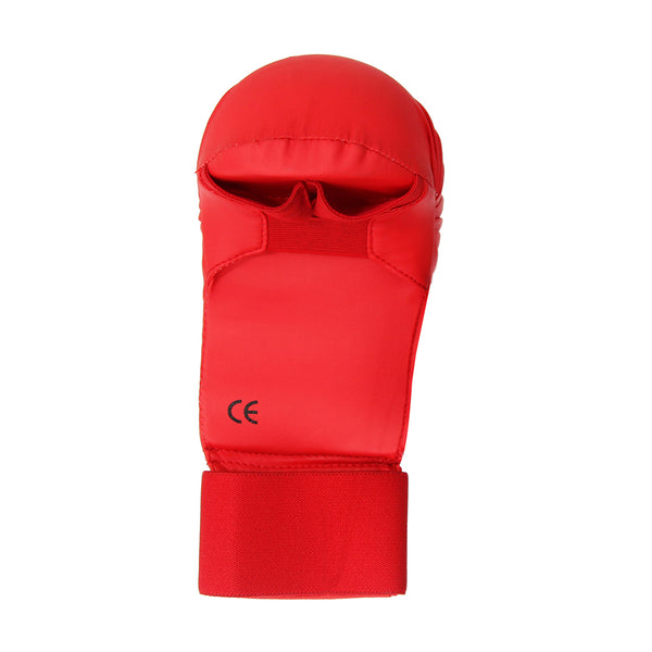 Karate Gloves - WKF Approved Red Palm Up